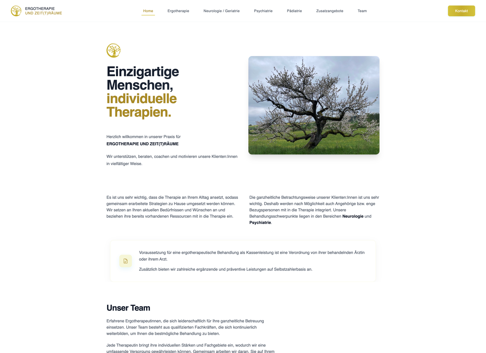 ERGOTHERAPIE UND ZEIT(T)RÄUME Homepage